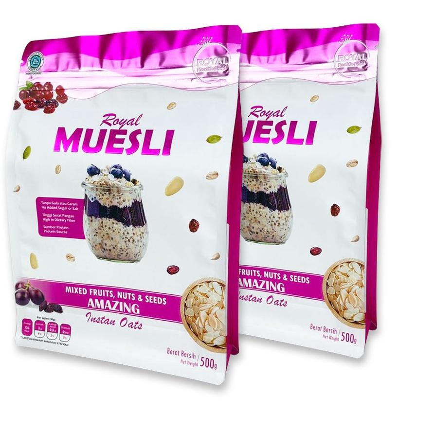 

GRATIS ONGKIR✅Royal Muesli 500 Gr (Buy 1 Get 1)|SQ2