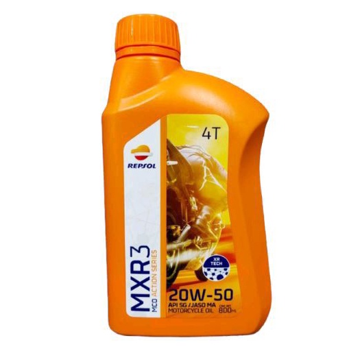 Oli Mesin Motor 4T Manual REPSOL MXR3 20W-50 800mL (100% ORI)