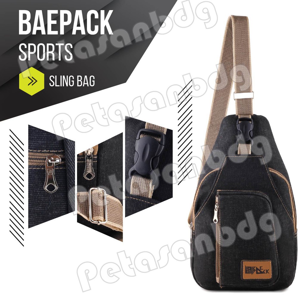 RTM - Tas Selempang Baepack Sports Slingbag Canvas