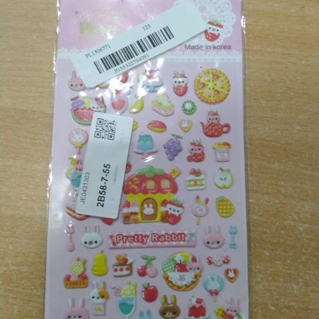 

Stiker 3D untuk anak anak/stiker scraboking