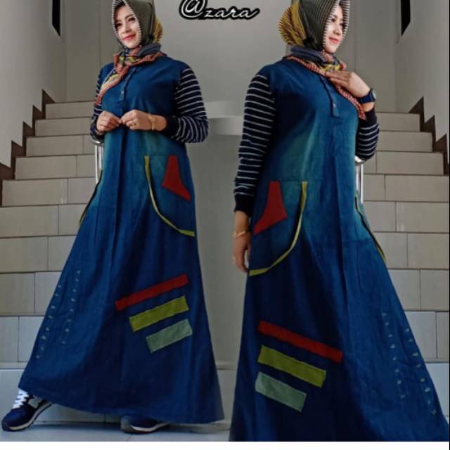 Gamis maxy jeans Bangkok import