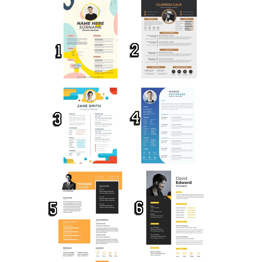 

Template Design CV (Curiculume Vitae) Yang Menarik dan Tetap Profesional