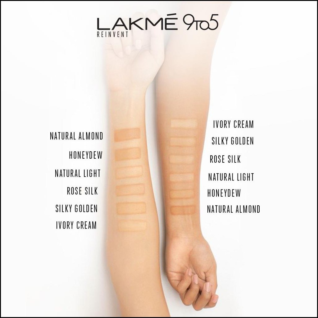 Bedak Lakme Make Up Matte Powder Silky Golden 9To5 Padat