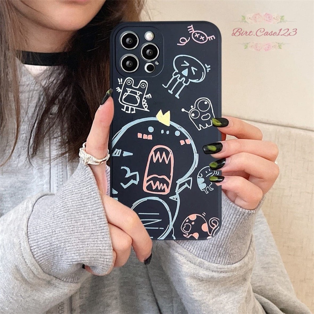 SOFTCASE MACARON PELINDUNG KAMERA CUSTOM ART MONSTER OPPO VIVO SAMSUNG REALME XIAOMI IPHONE INFINIX FOR ALL TYPE BC6627