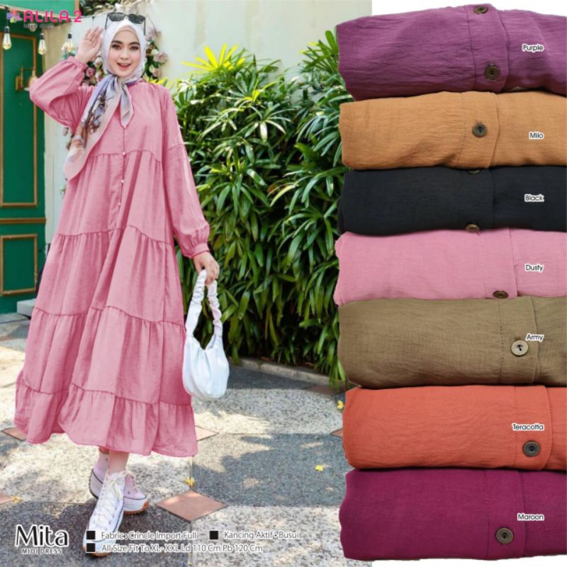 MITA MIDI DRESS ORI BERLABEL ALILA