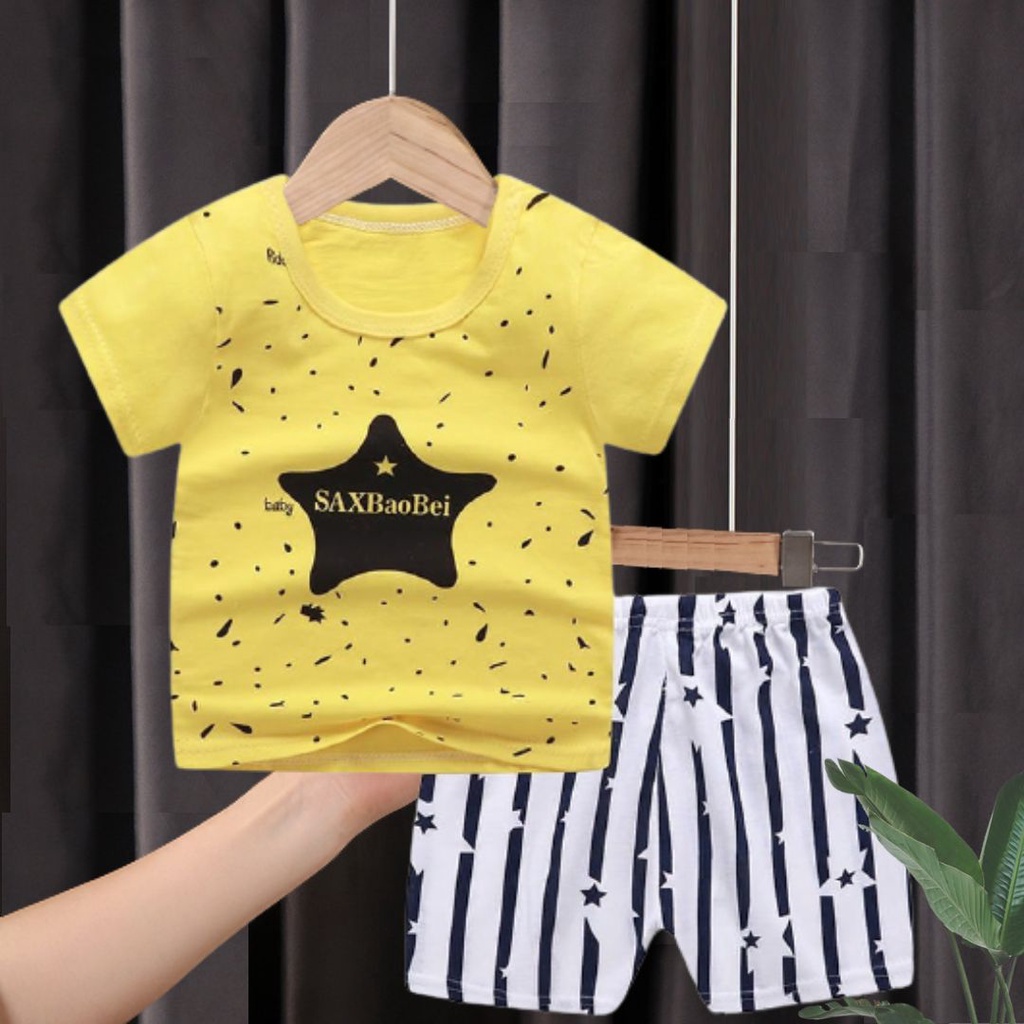 PUNCAK 3.3 stoberi - SETELAN BAJU BAYI IMPORT UMUR 0-24 BULAN/SETELAN BAJU LENGAN PENDEK BAYI TOT2