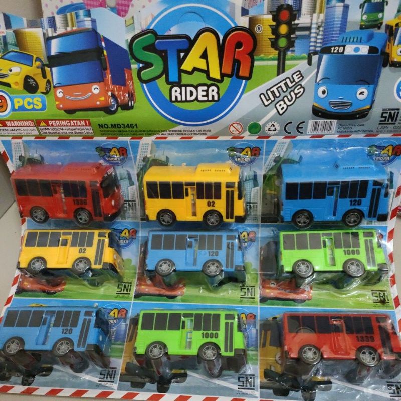 Mainan mobil bus tayo , little bus , mobil bis