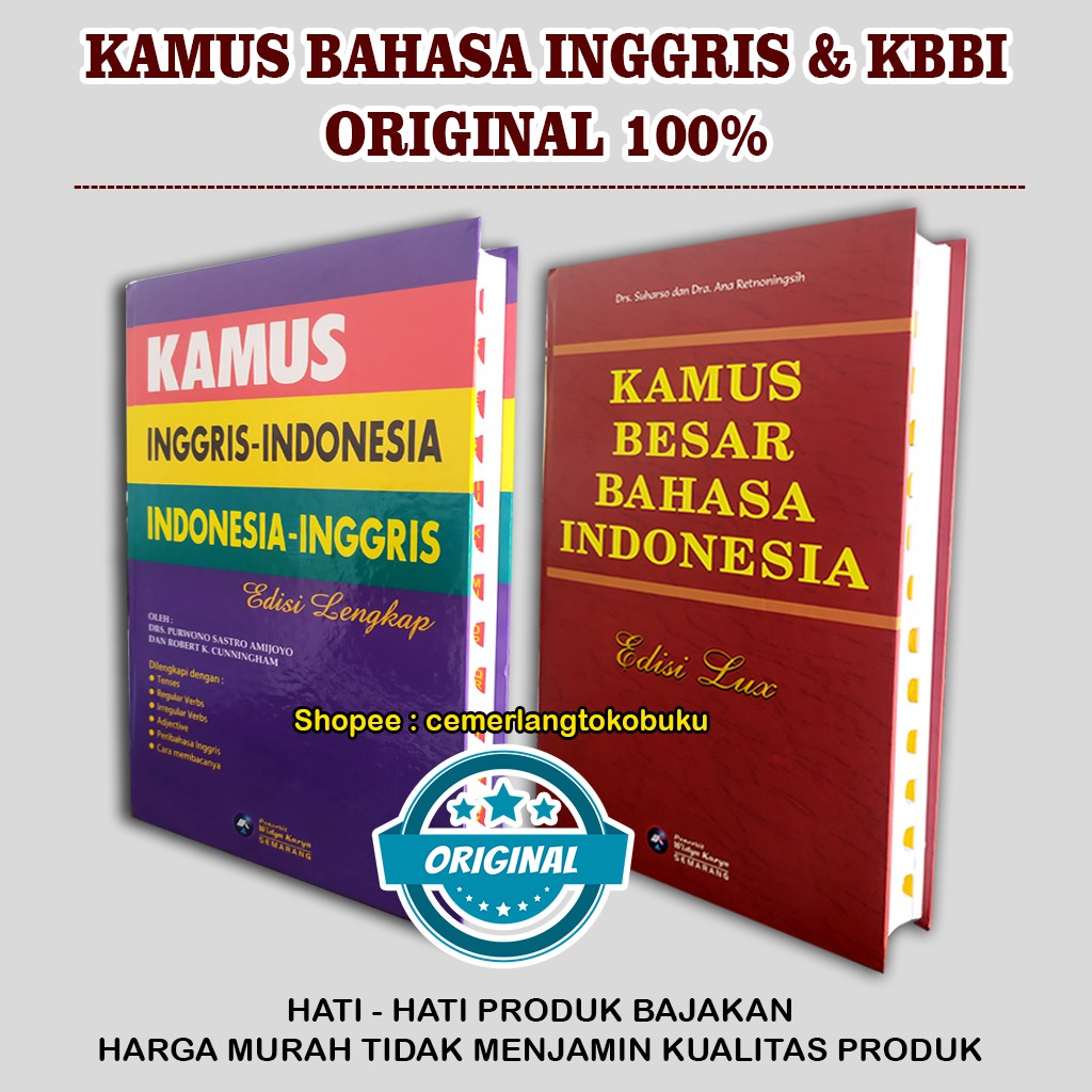 KAMUS BAHASA INGGRIS - KBBI KAMUS BESAR BAHASA INDONESIA PENERBIT WIDYA KARYA