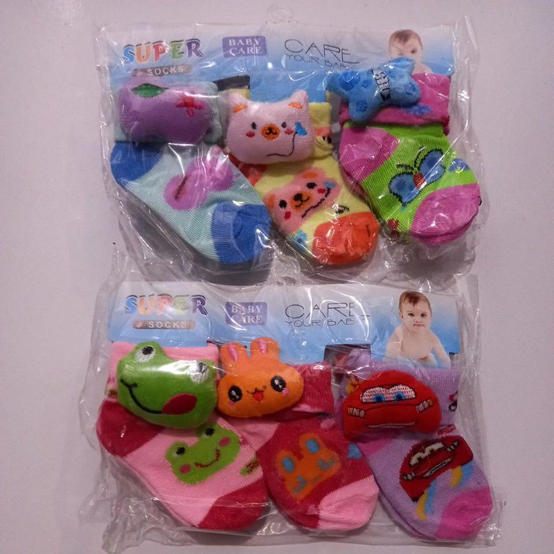 kaos kaki bayi karakter/3pcs