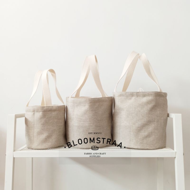 [BURNET] Tas Hampers Bucket Bag Canvas Souvenir Bags Kanvas Jepang