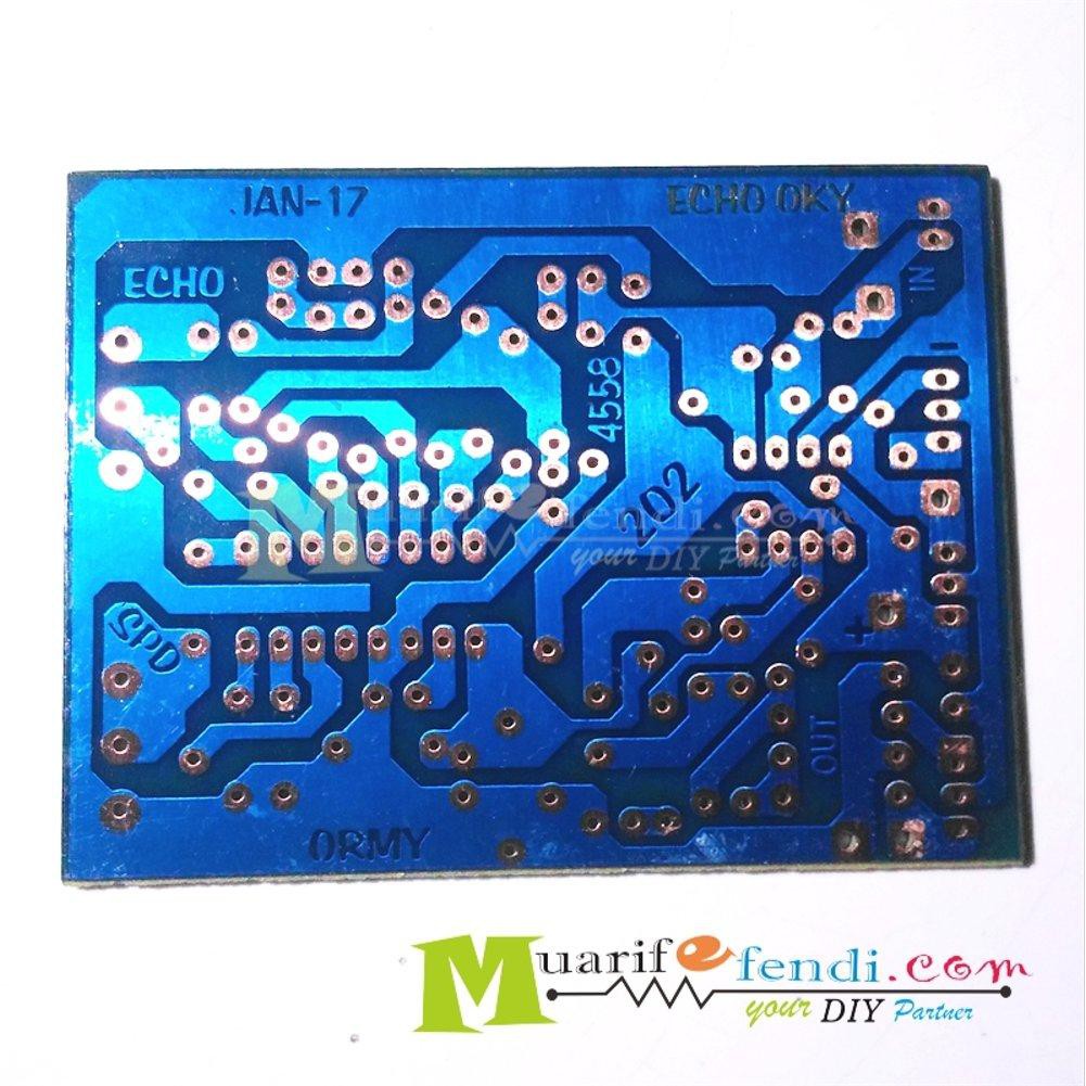 Jual PCB Echo Eco Effect efek digital PT2399 reverb mic mixer send
