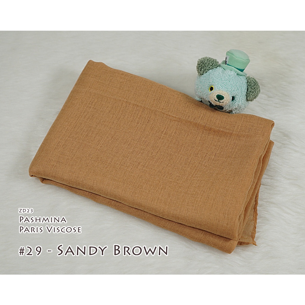 Pashmina Polos Paris Viscose - AYUMI by Luulu Scarf-#29 - Sandy Brown