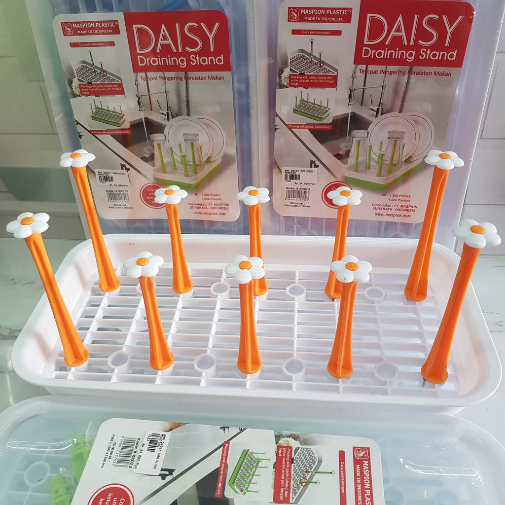 ESGE DAISY BKK013 Rak Gelas dan Piring Plastik Serbaguna Aneka Warna