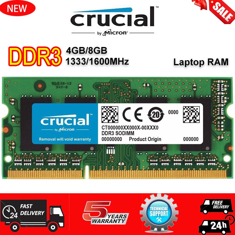 Ram DDR3 DDR3L 4GB 8GB 1333 / 1600MHz Untuk laptop Macbook SODIMM PC3-12800S