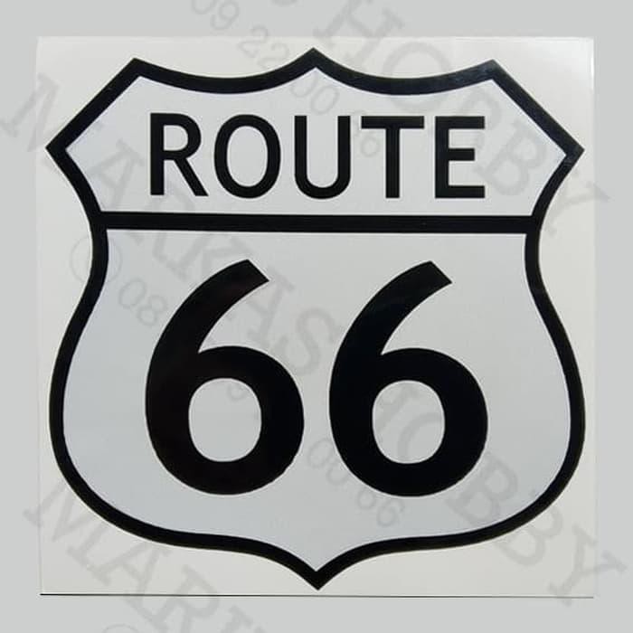 

Stiker / Sticker Route 66 White