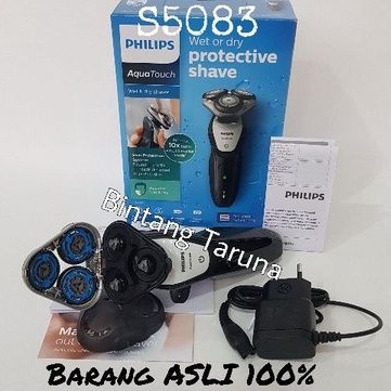 Philips Aquatouch Wet &amp; Dry Shaver S5083 Shaver Philips S5083 Alat Cukur Kumis Philips S5083 ORI