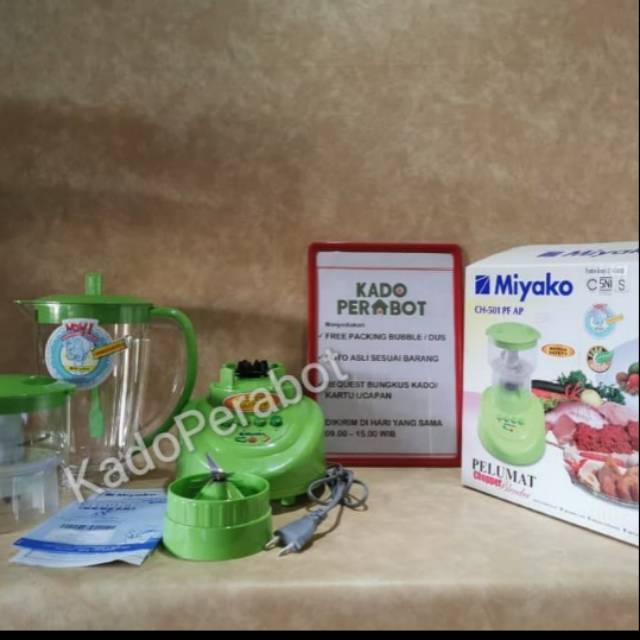 Blender Daging &amp; Ice miyako CH-501 PF AP 2in 1 garansi &amp; original