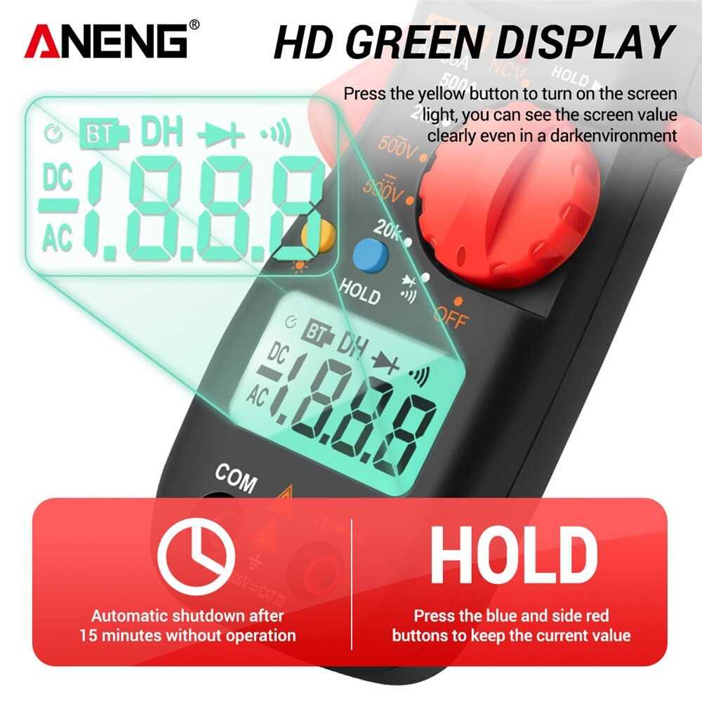 ANENG Digital Multimeter Voltage Tester Clamp - MT88A