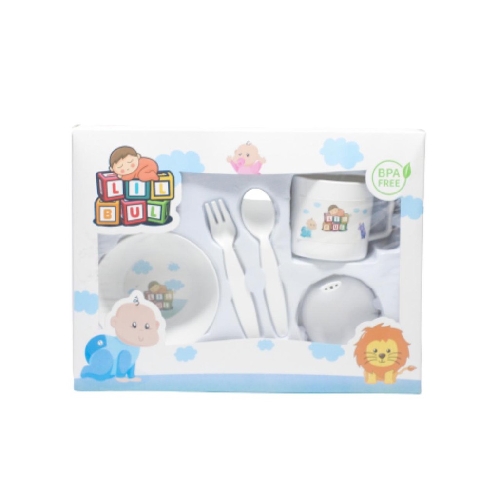 SALE!!! FEEDING SET LILBUL MAKAN BAYI UKURAN SMALL-PERLENGKPAN MAKAN BAYI MURAH