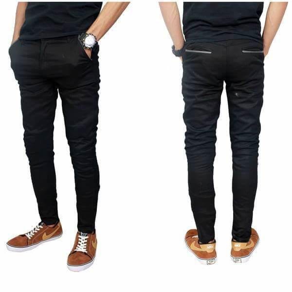 Celana Panjang Chinos Slim Fit Stretch Formal Casual Katun Twill