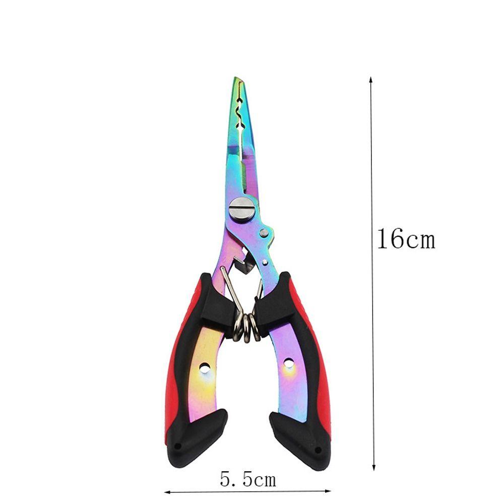 Lanfy Lure Tang Warna Titanium Outdoor Gripper Cutter Plier Peralatan Memancing Aksesori Memancing Alat Pancing Pemotong Garis