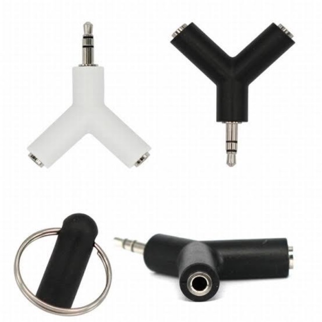 Audio Splitter Y Shape 3.5mm Jack Stereo Adaptor