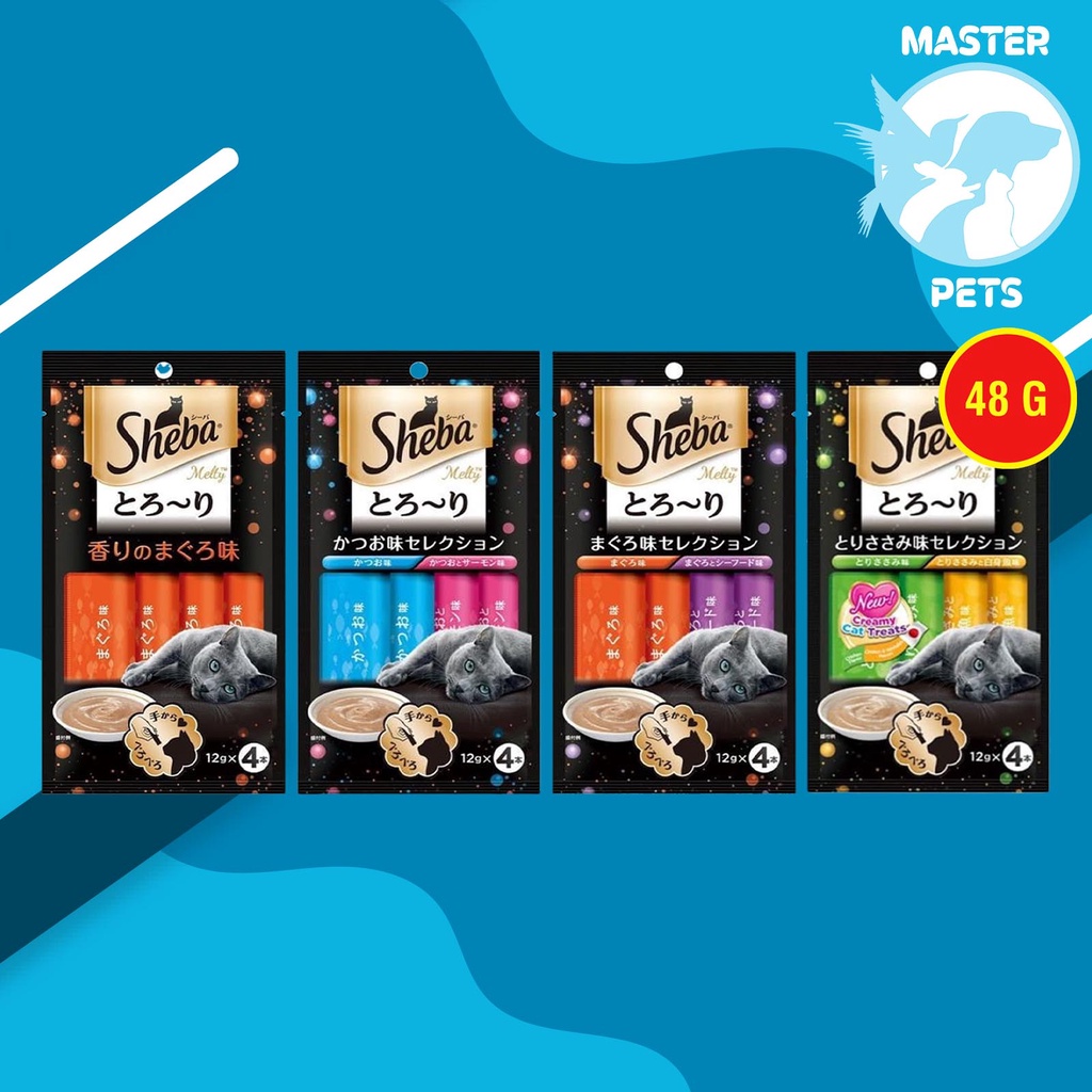 Makanan Kucing sheba melty 48 Gram Creamy