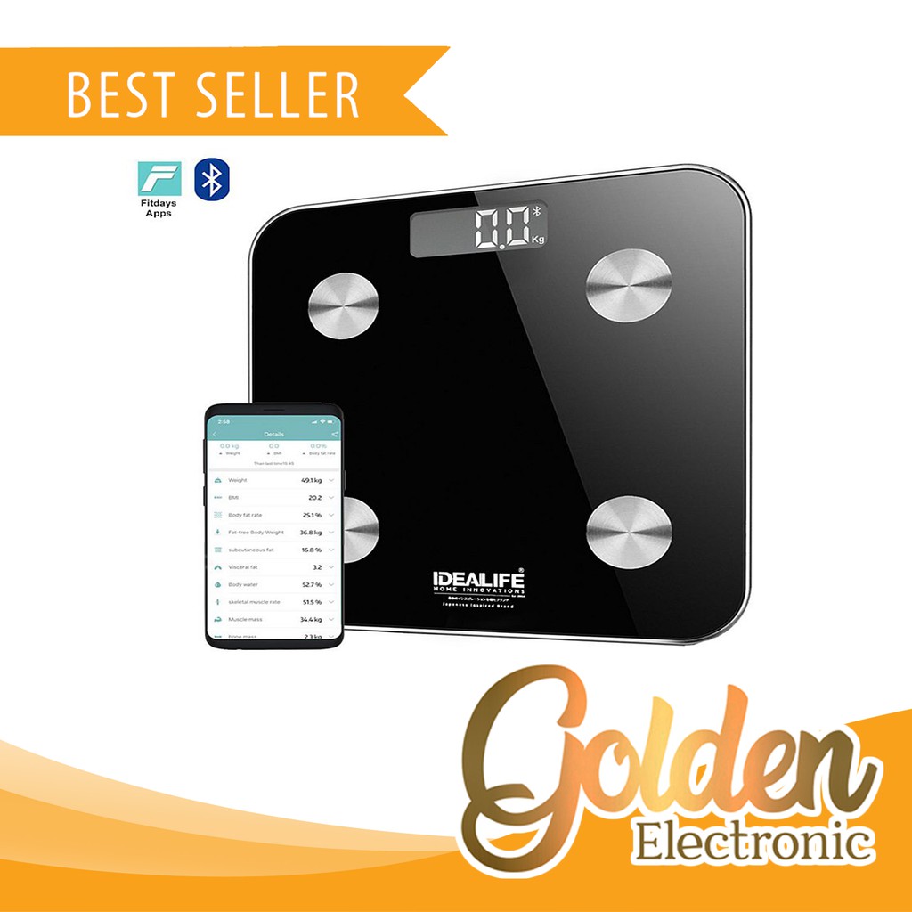 IDEALIFE IL-273 Digital Smart Scale Timbangan Badan