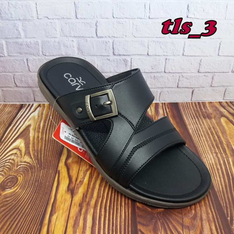 Sandal Pria Slop Carvil Jacksen 02/03 Terbaru 38-44 Sandal Selop Casual Original