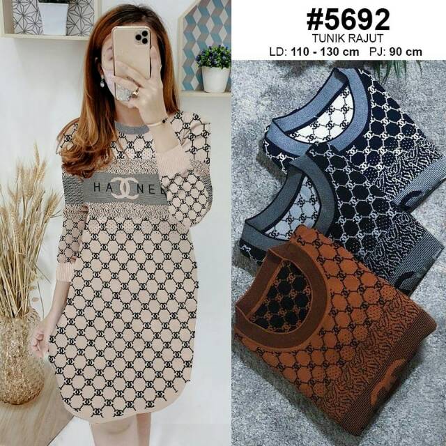 TUNIK RAJUT CHANEL PREMIUM IMPORT
5692