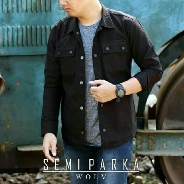 Jaket trucker canvas/jaket semi parka