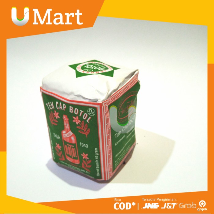 

U Mart - Teh Cap Botol Bubuk Hijau Kotak Teh Tubruk Aur