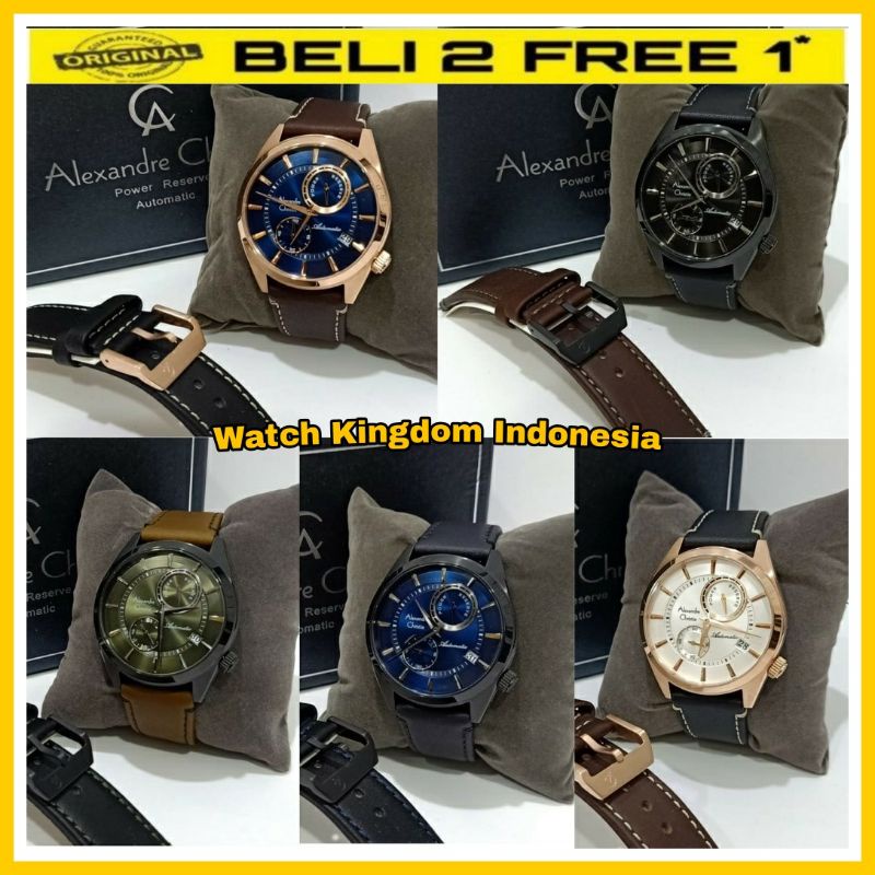 Terbaru Jamtangan pria Alexandre christie ac3041 / ac  3041 Automatic Original garansi resmi 1thn
