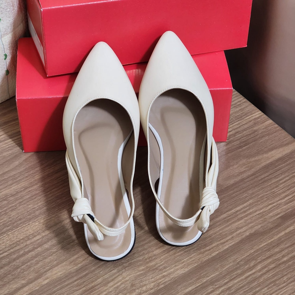 Flat Shoes Zara Wanita Pita Samping Model Casual Kekinian Original Premium JOVANKA