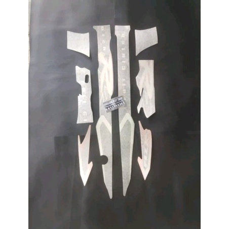 striping stiker sticker lis yamaha fizr f1zr 2001 2002 hitam orange oren original asli ritrama nos m