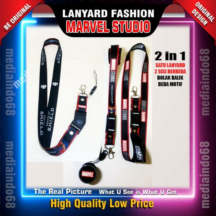 

Hemat Lanyard Id Marvel Studio, Strap Hp, Flashdisk, Premiun Trendi