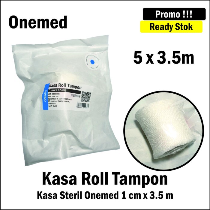 Kasa Roll Tampon Kasa Steril Onemed 5 cm x 3.5 m