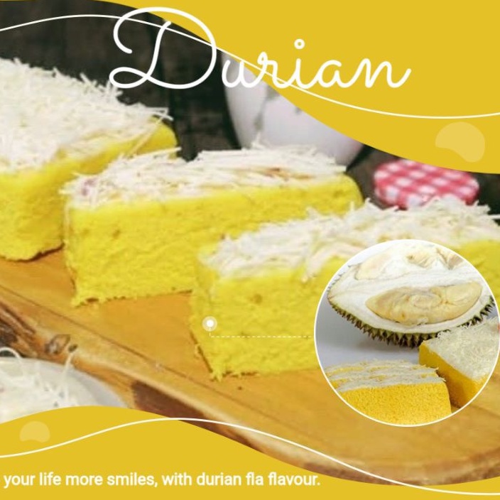

durian cotton cake