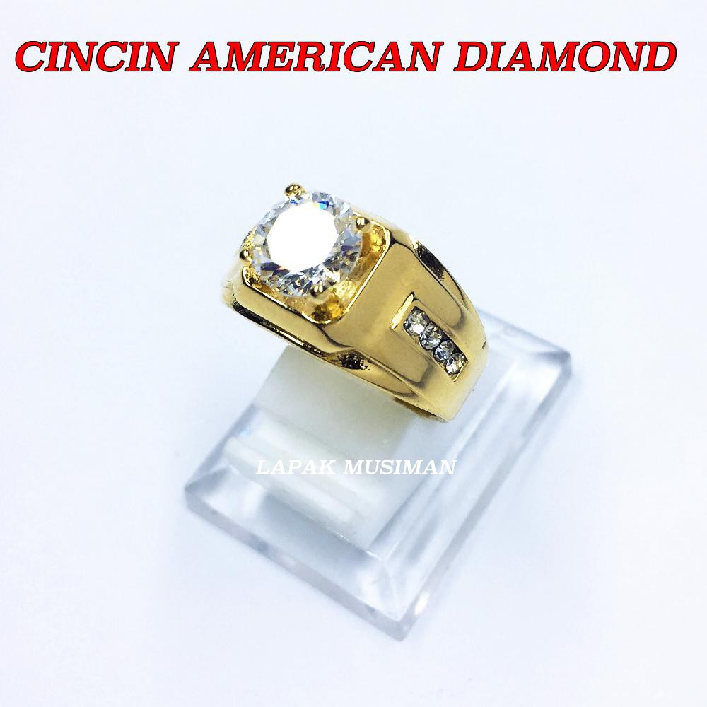 [Bayar di Tempat] CINCIN SUPER MEWAH AMERICAN DIAMOND - LIMITED STOCK - KODE 06