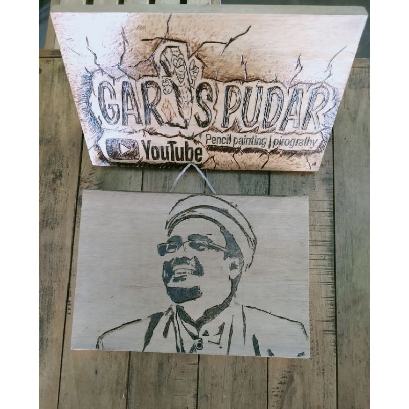 Lukisaan Bakar Pyrography | Lukisan Habib | Lukisan Keren | Lukisan Murah | Kado Lukisan