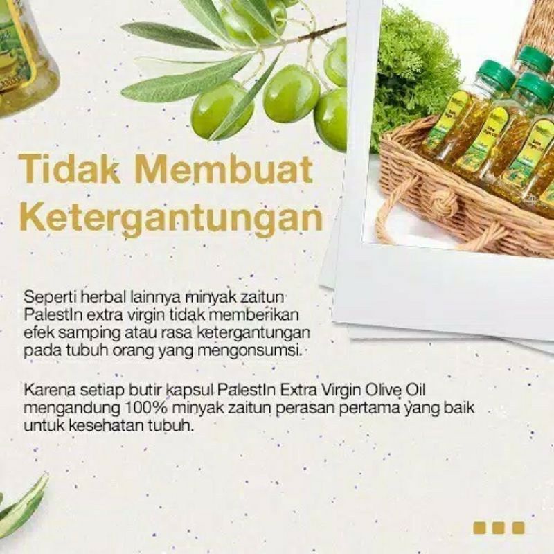 Minyak Zaitun Palestin Extra Virgin Olive Oil 100 kapsul