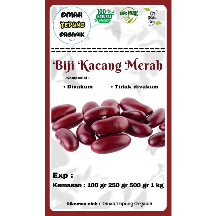 

Kacang Merah kemasan 100 gram/Kacang MPASI Organik/Kacang Merah Diet Sehat 100 gram/Biji Kacang Merah kemasan 100 gram/Benih kacang merah/bibit kacang merah