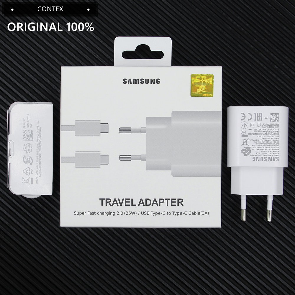 KABEL CHARGER SAMSUNG 25W A71 A70S A80 S20 NOTE10 USB-C TO C SUPER FAST CHARGING 2.0 ORIGINAL