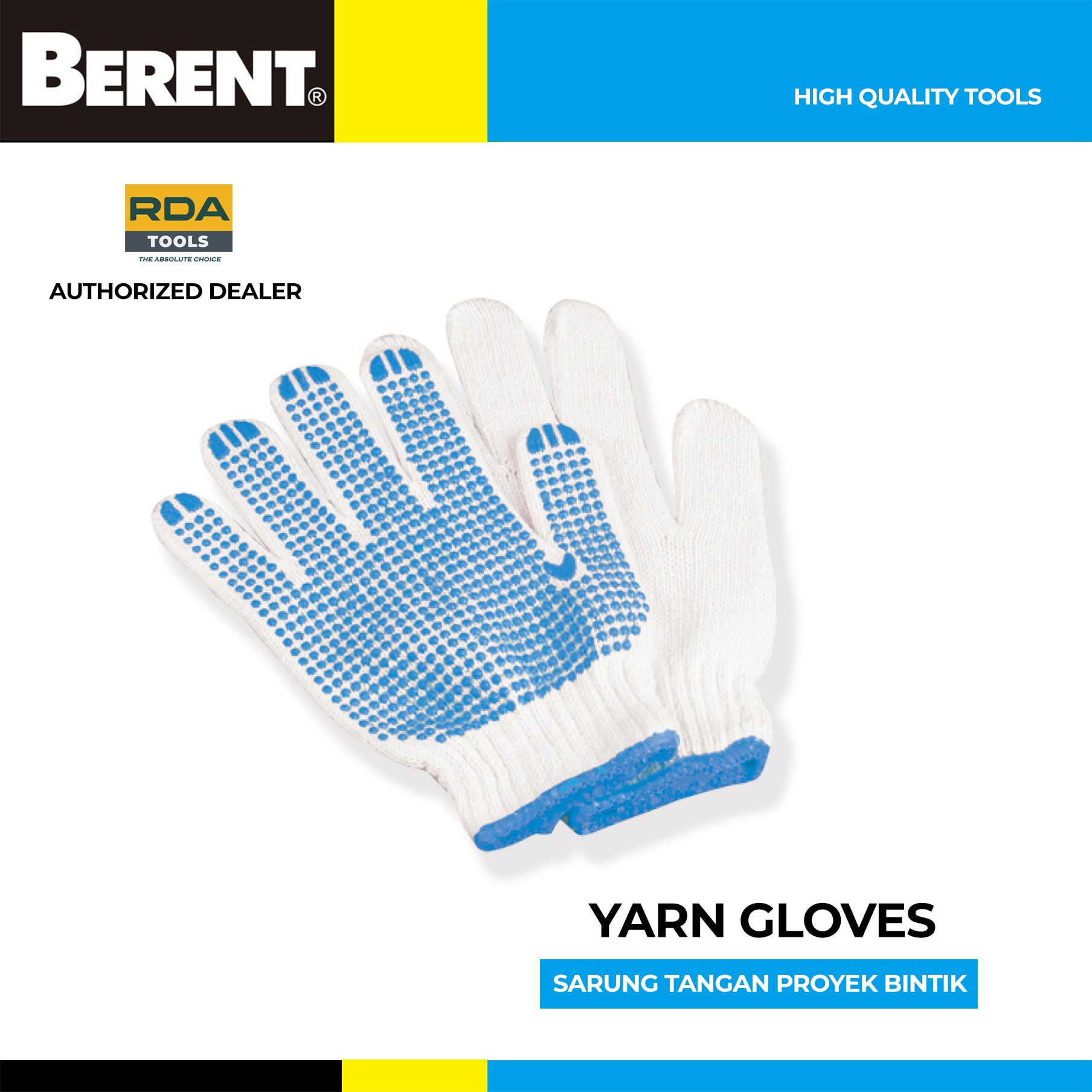 Berent Sarung Tangan Bintik Tukang Proyek Safety Gloves Bt9255 Shopee Indonesia