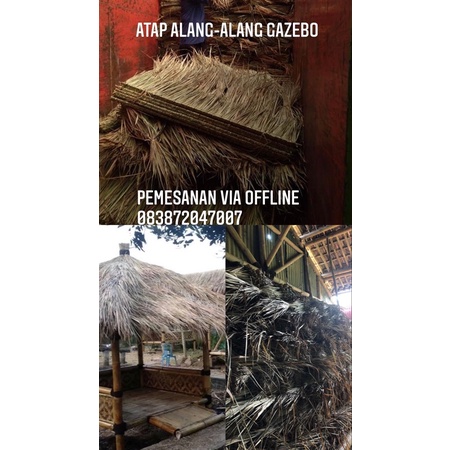 Atap alang alang saung gazebo - Atap alang alang