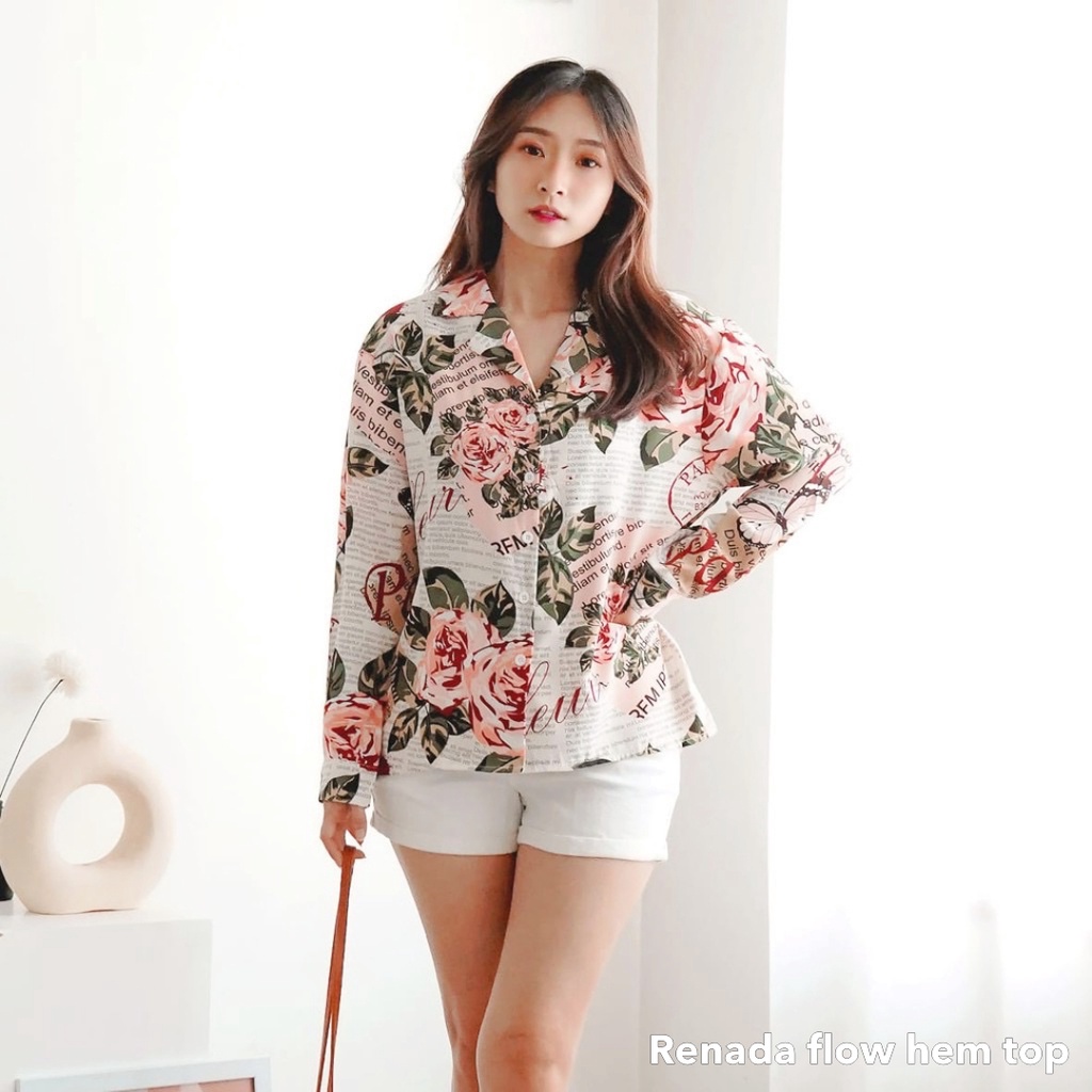 Renada flow hem top -Thejanclothes