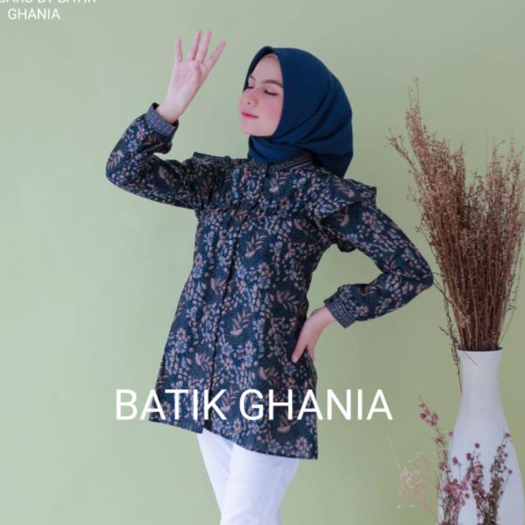 Telah Hadir.. COUPLE BATIK MODERN ATASAN BATIK WANITA TERBARU NY BATIK GHANIA