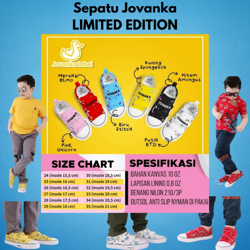 jovanka shoes special edition sepatu jovanka sneaker anak sepatu unicorn sepatu among us sepatu seko