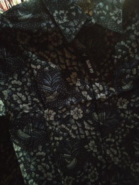 Kemeja Batik Slimfit Pria Terlaris Grosir Lengan Panjang Formal Kondangan Atasan Baju Cowok Qq 19