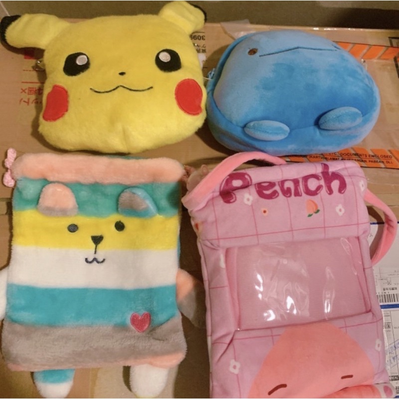 tas dompet kecil pikachu mix set